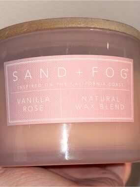 SAND+FOG Vanilla Rose Pink Jar Candle